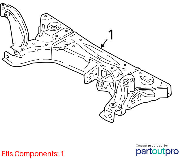 Crossmember/K-Frame Front 1.0L Fits 18-21 ECOSPORT 1736416