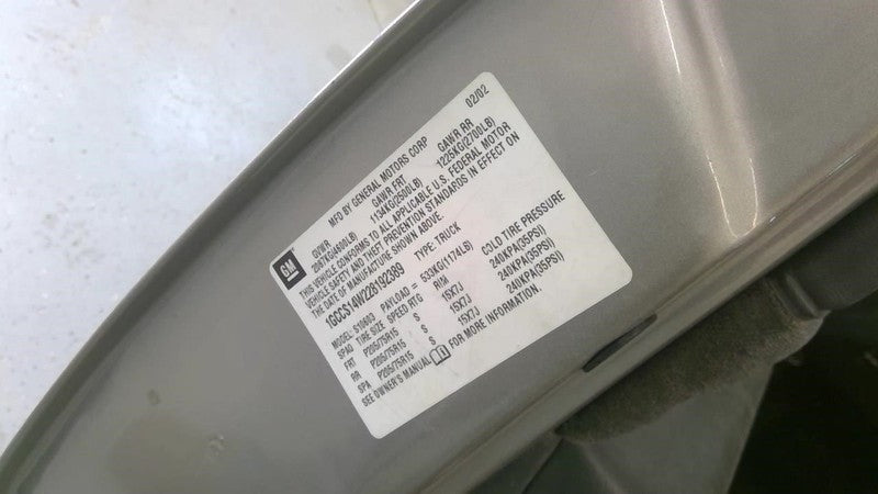 Driver Front Knee Opt Z85 Fits 98-03 S10/S15/SONOMA 1909921