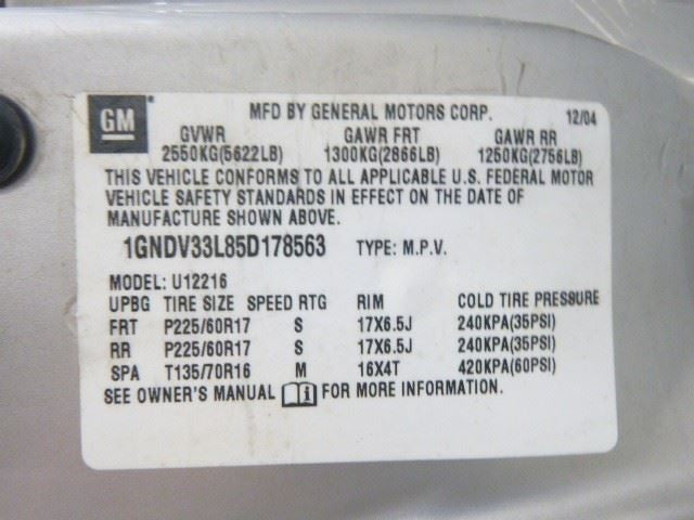 Engine 3.5L VIN L 8th Digit Opt LX9 Fits 06-07 RENDEZVOUS 1720219