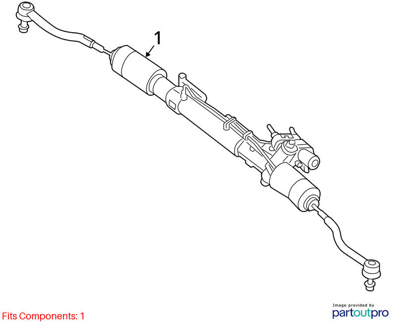 Nissan Pathfinder 2013-2016 Steering Gear Rack 490013KA0A Used 2951