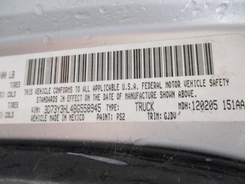 RAM3500 2011 Fuel Filler Door 2012612