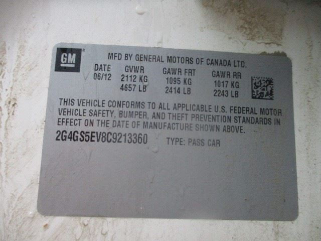 Driver Left Corner/Park Light Fog-driving Fits 11-13 REGAL 1619810