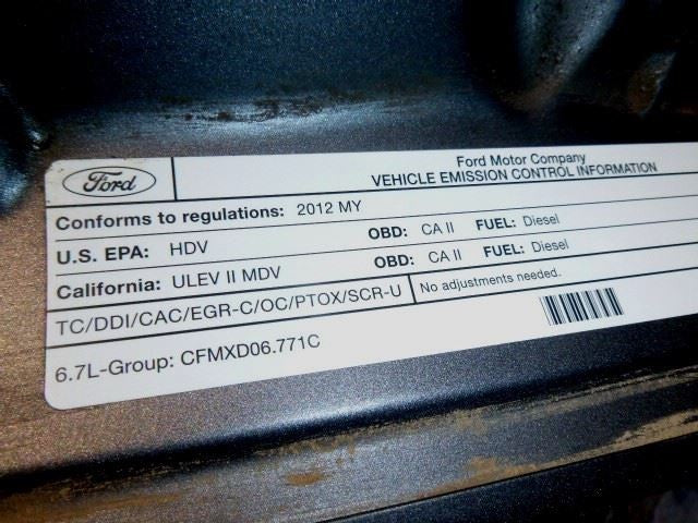 Front Axle Srw 3.55 Ratio Fits 11-12 FORD F250SD PICKUP 1539470