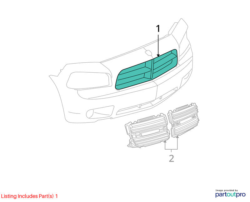 Grille Excluding SRT8 Black Surround Fits 06-10 CHARGER 2050987