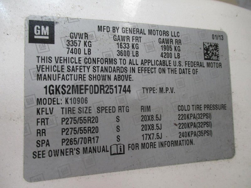 GMC Sierra 3500 Denali 2013 Headrest Used 2499