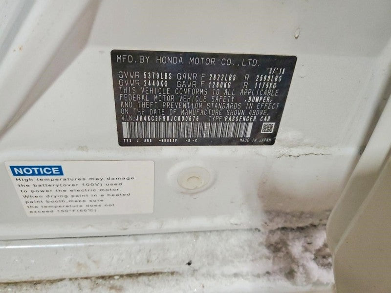 Acura RLX 2018 Headrest Used 3556