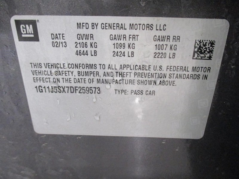 MALIBU 2013 Engine Cover 1865473