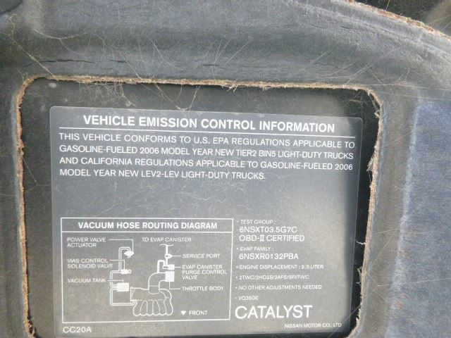 Driver Left Headlight Xenon HID Fits 06-07 MURANO 1466929