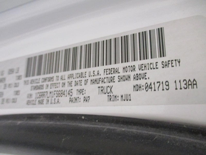 RAM1500 2015 Seat Belt Rear 1689314