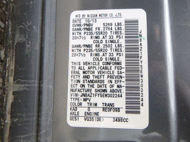 Engine ECM Electronic Control Module 3.5L 6 Cylinder Fits 14 MURANO 19