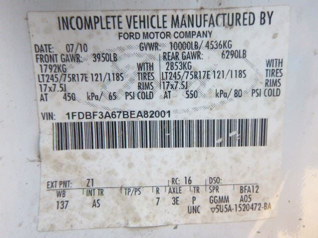 Rear Axle Chassis Cab Srw 6.2L 3.73 Ratio Fits 11-12 FORD F350SD PICKU