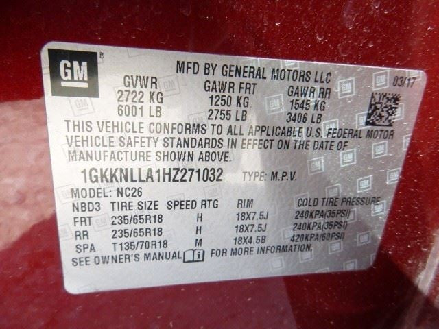 GMC Acadia 2017 Steering Gear Rack 84138792 Used 1095