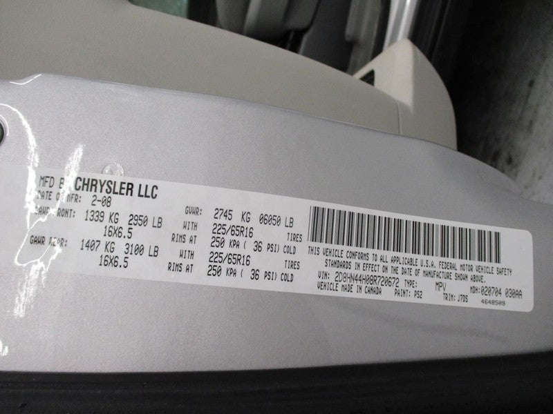 Wheel 16x6-1/2 Steel Fits 08-14 CARAVAN 2014340
