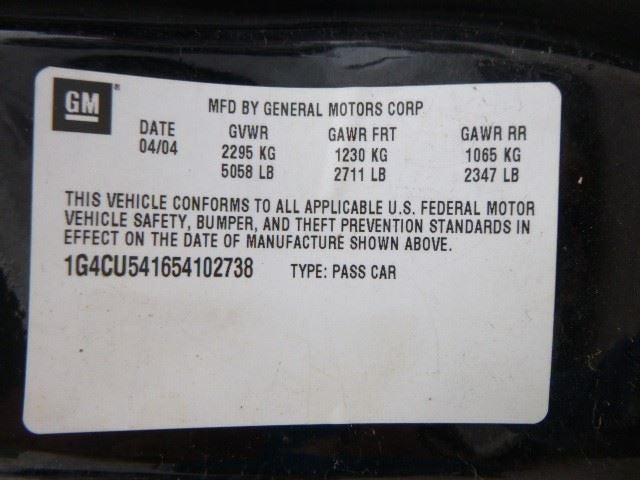 Driver Left Tail Light Quarter Panel Mounted Fits 05 PARK AVENUE 12341