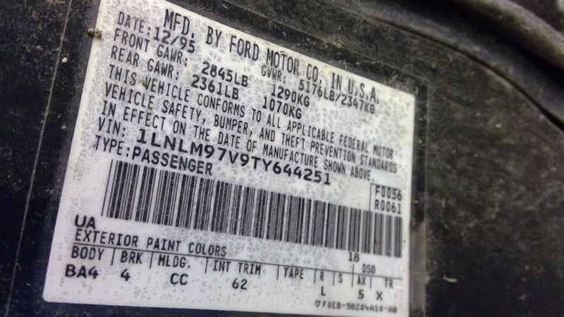 Alternator Fits 95-97 LINCOLN CONTINENTAL 1709379