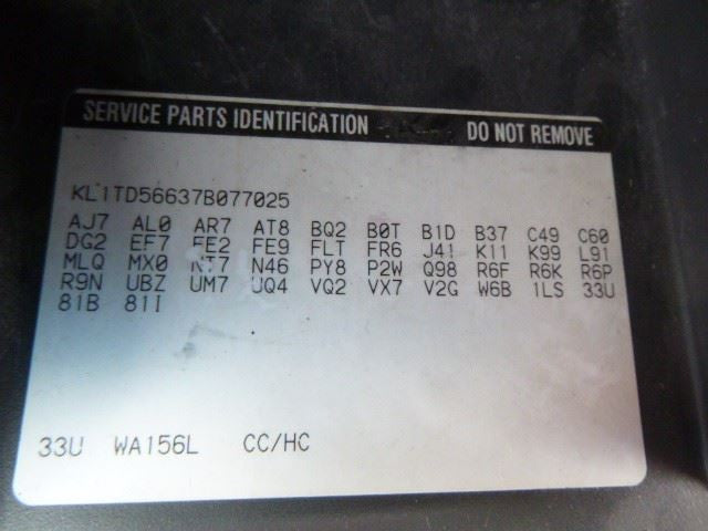 Door Handle Exterior Door Front Ntbk Body Colored Fits 07-11 AVEO 1166