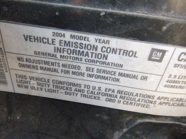 Air Cleaner 3.5L VIN 4 8th Digit Opt L66 Fits 04-07 VUE 1130621