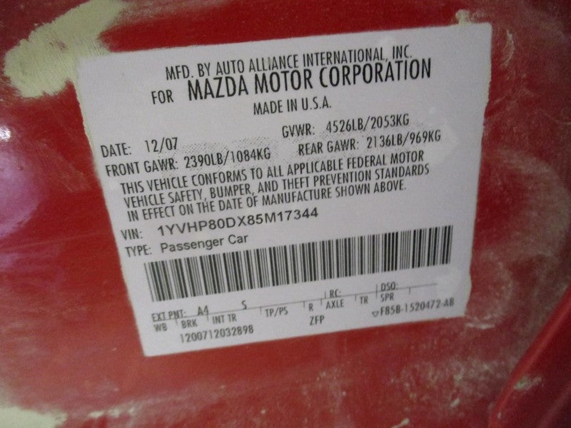 AC Condenser Fits 03-08 MAZDA 6 2056252