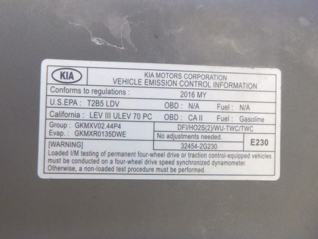 Automatic Transmission 2.4L AWD Fits 16-18 SORENTO 1438451