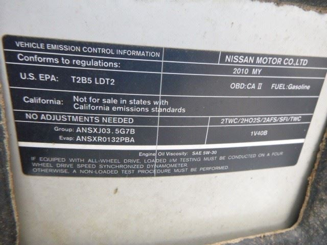 Passenger Right Headlight Halogen Fits 09-10 MURANO 1069179