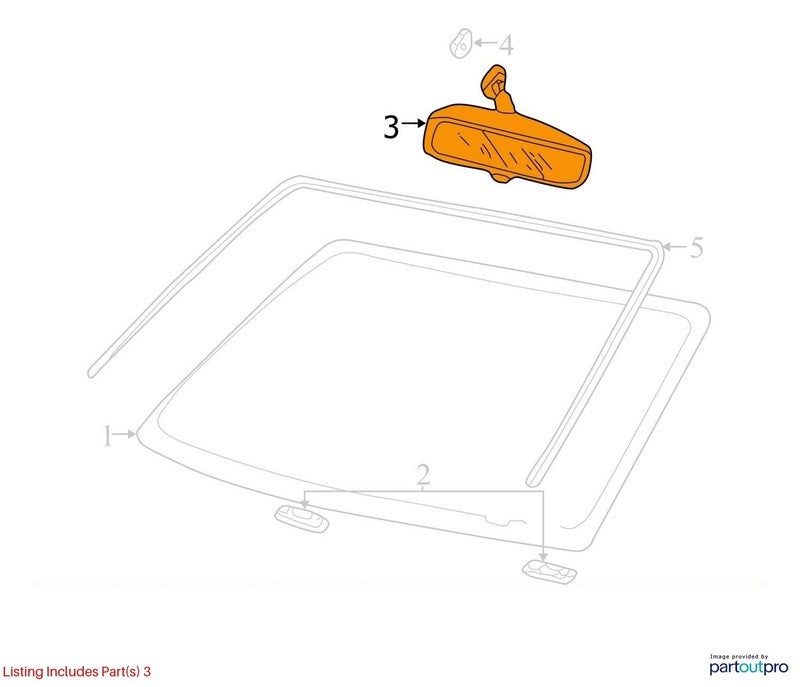 Ford F-250SD 2001-2024 Rear View Mirror Used 1648