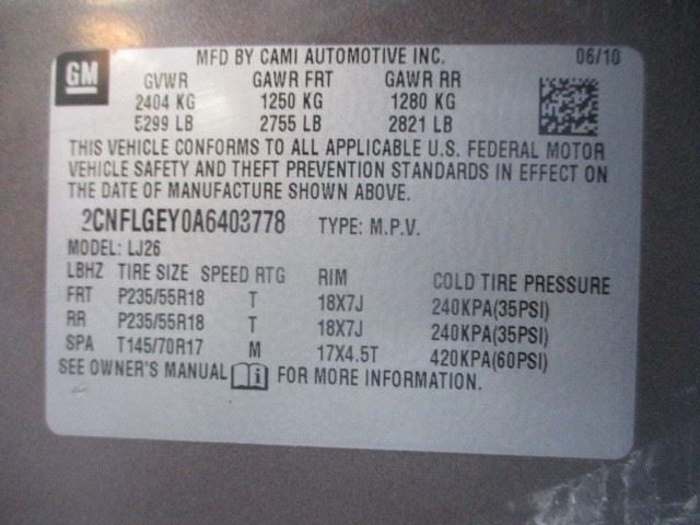 Automatic Transmission 6 Speed Opt MH4 AWD Fits 10 ALLURE 1615955