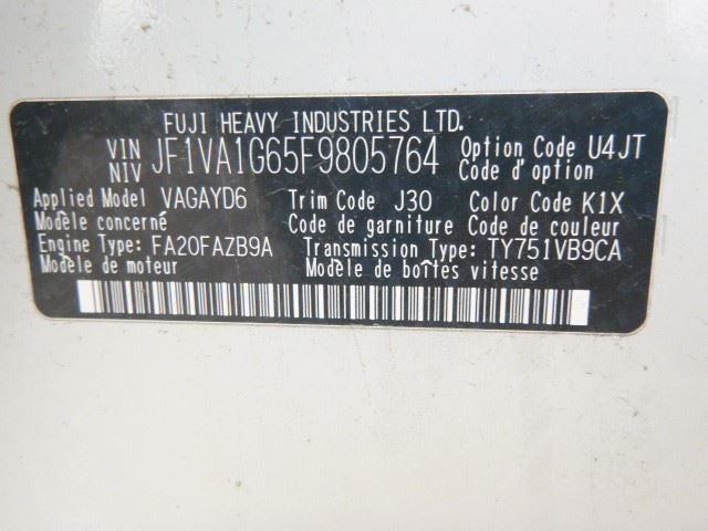 Passenger Side View Mirror Power Heated Fits 15 IMPREZA 1495369