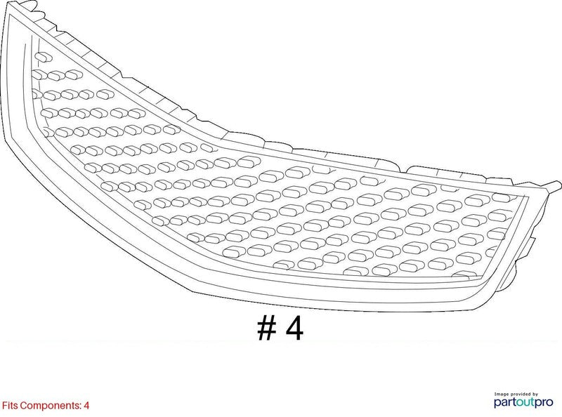Grille LS Lower Center Fits 10-15 EQUINOX 1973411