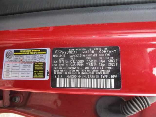 Passenger Headlight Korea Built Halogen Fits 13-16 SANTA FE 1903324