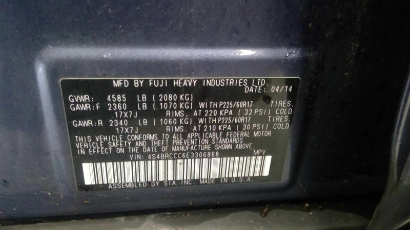 Fuse Box Engine Compartment Fits 10-14 LEGACY 2018924