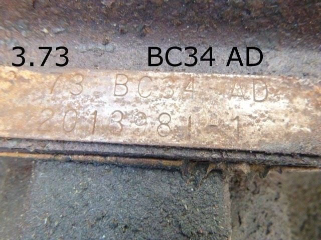 Front Axle Srw 3.73 Ratio Fits 11-12 FORD F250SD PICKUP 1436621