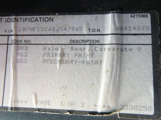Starter Motor Fits 99-03 DAKOTA 1905826