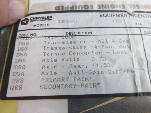 Dodge RAM 2500 2003-2004 Steering Gear Rack 52121642AB Used 9208
