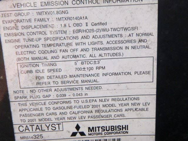 MIRAGE 2001 Fuel Filler Door 1400584