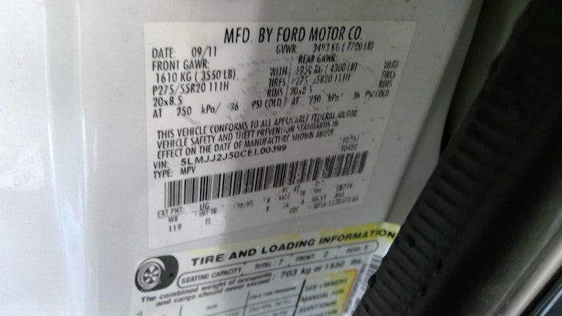 Speedometer Cluster Floor Shift MPH Fits 12 NAVIGATOR 1911777