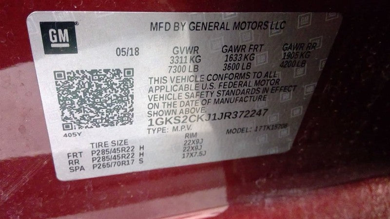 Driver Front Door Switch Driver's Window Fits 15-20 SUBURBAN 1500 1711