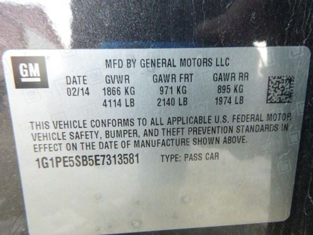 Grille Upper Fits 11-14 CRUZE 1928245
