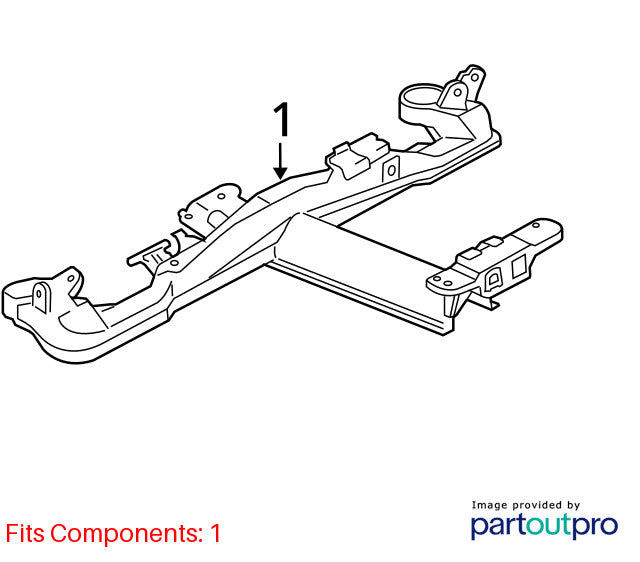 Crossmember/K-Frame Rear Soft Ride Suspension System Fits 06-11 DTS 19