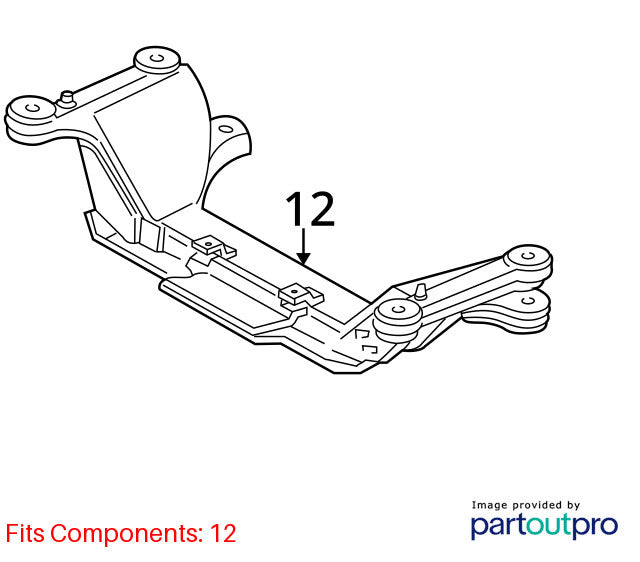 Crossmember/K-Frame Front Convertible 6-231 3.8L Fits 95-02 CAMARO 185
