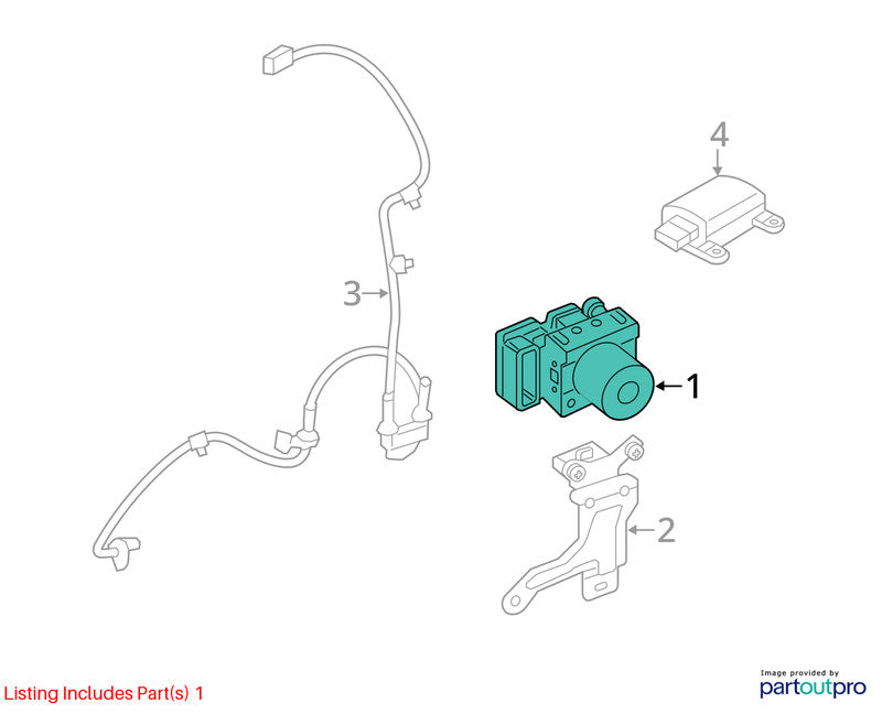 Anti-Lock Brake Part ABS Thru 04/19/12 Fits 12-13 VELOSTER 2034460