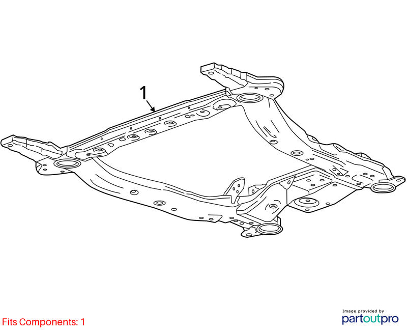 Crossmember/K-Frame Front Fits 19-21 MALIBU 1906717