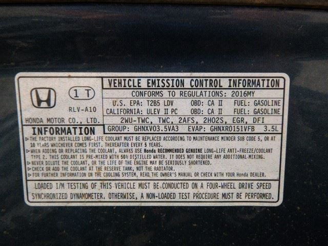 Passenger Camera/Projector Radar Unit Quarter Mounted Fits 16-19 PILOT
