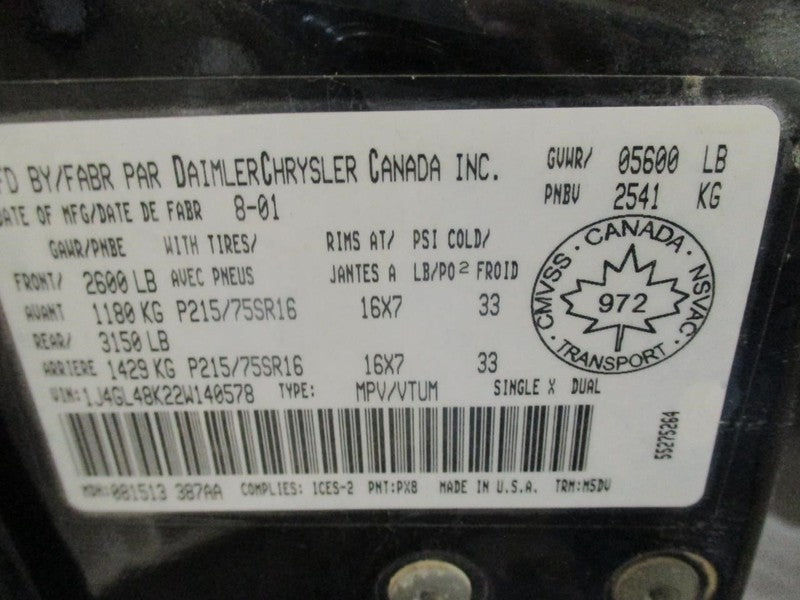 LIBERTY 2002 Battery Tray 1904415