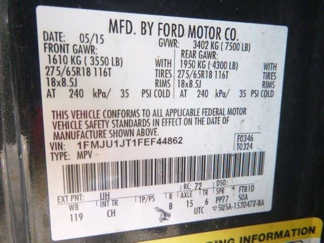Driver Side View Mirror Power Manual Folding Fits 12-17 EXPEDITION 152