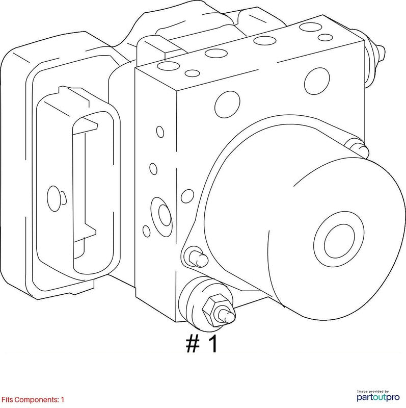 Anti-Lock Brake Part Actuator And Pump Assembly Xle Fits 18-20 CAMRY 2