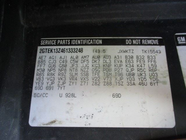 Passenger Right Headlight Fits 99-06 SIERRA 1500 PICKUP 1606657