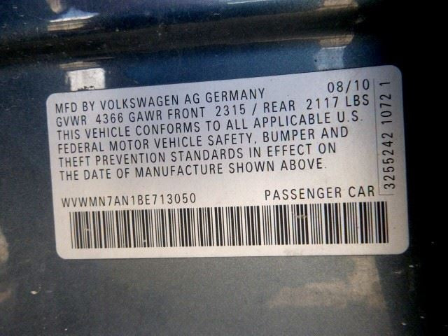 Passenger Right Headlight Halogen Fits 09-12 CC 1565979