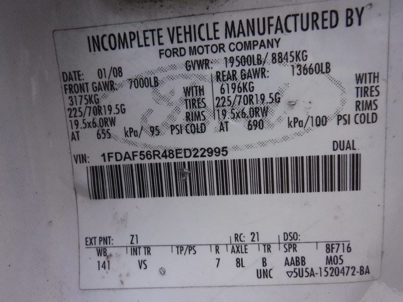 F550SD 2008 Intercooler 998442