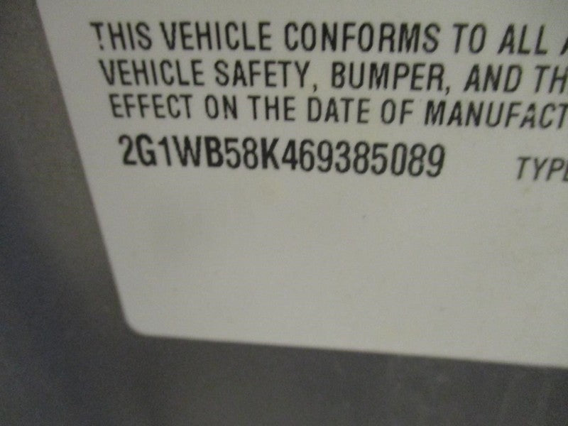 Grille Without Fog Lamps Lower Fits 06-11 IMPALA 2014457