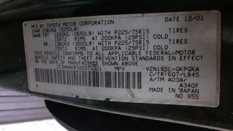 Engine ECM Electronic Control Module Right Hand Dash Fits 02 4 RUNNER